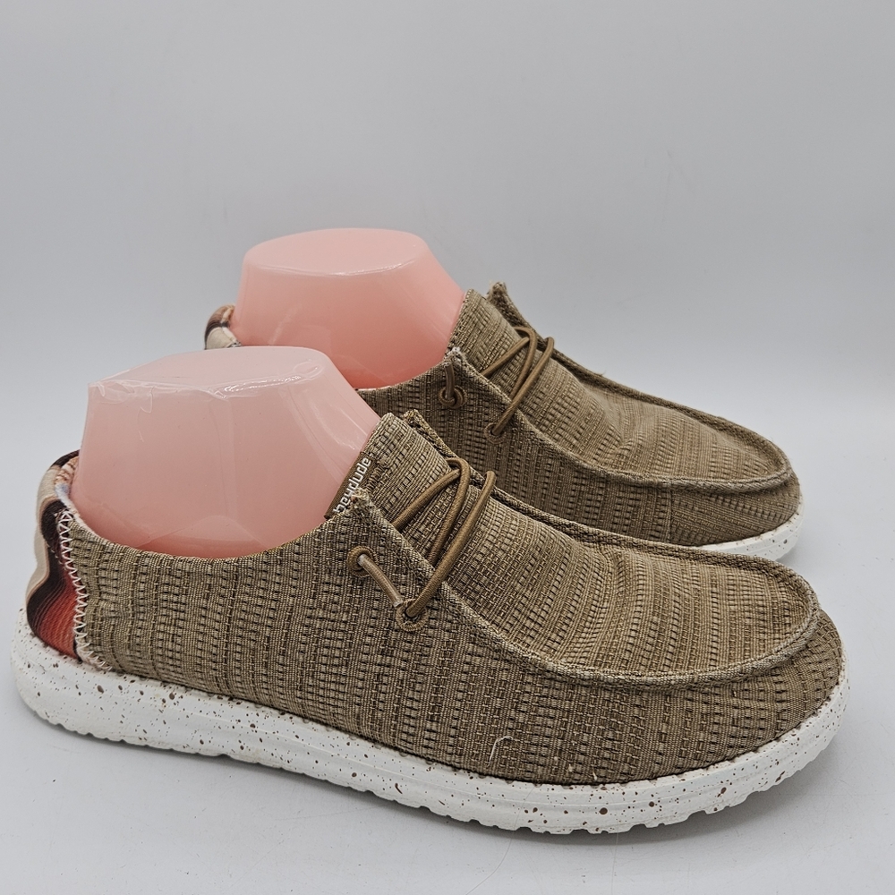 Hey Dude Wendy Brown Big Sky Sneakers Size 7